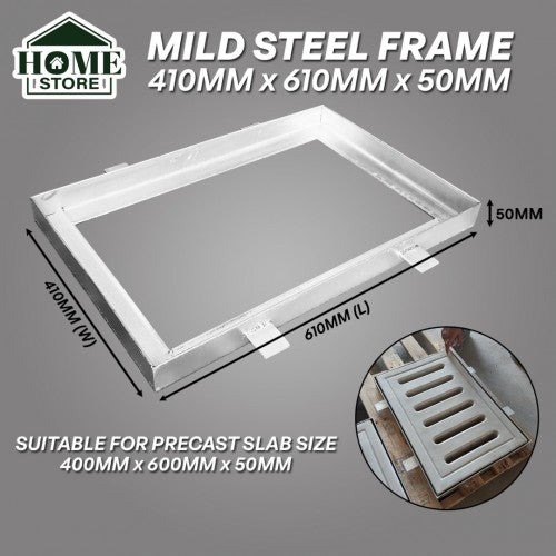 Home Store Mild Steel Frame 410MM (W) x 610MM (L) x 50MM (H) For Precast Compress Slab 400MM (W) x 600MM (L) x 50MM (H)